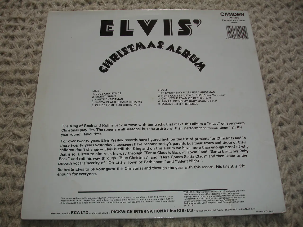 Billede 3 - (Sender gerne)Elvis Presley– Elvis'Christmas Album