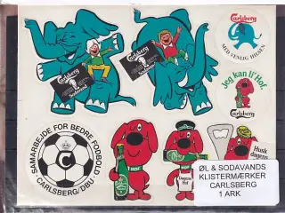 Øl og Sodavands Klistermærke - Carlsberg - 1 Ark