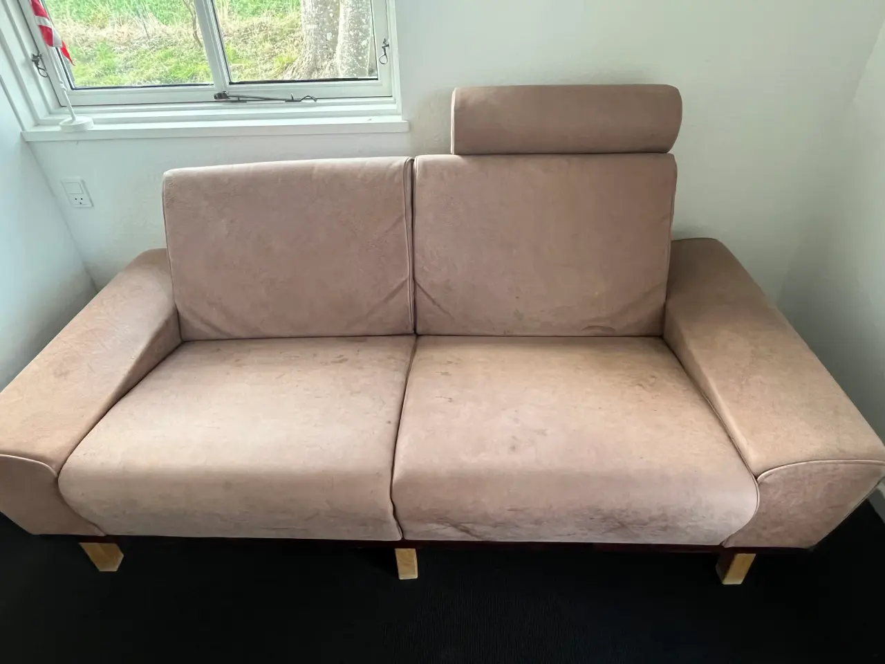 Billede 13 - 2 1/2 Pers nubuck sofa fra Hurup møbler