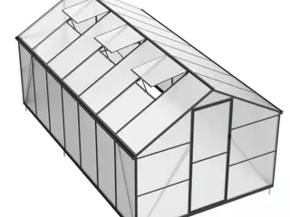 Drivhus Essential Sort 422 cm - Polycarbonat 10,4m2