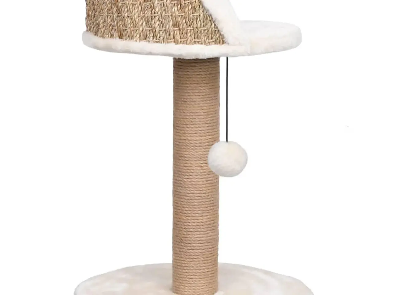 Billede 4 - Kattetræ med kradsestolpe 49 cm - søgræs, beige