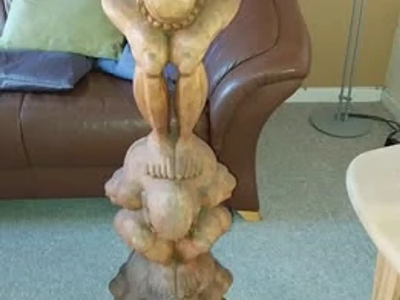 Billede 2 - Grædende Buddha. "3 mand høj". Højden er 101 cm.