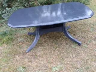 Havebord antracitgråt med hul til parasol