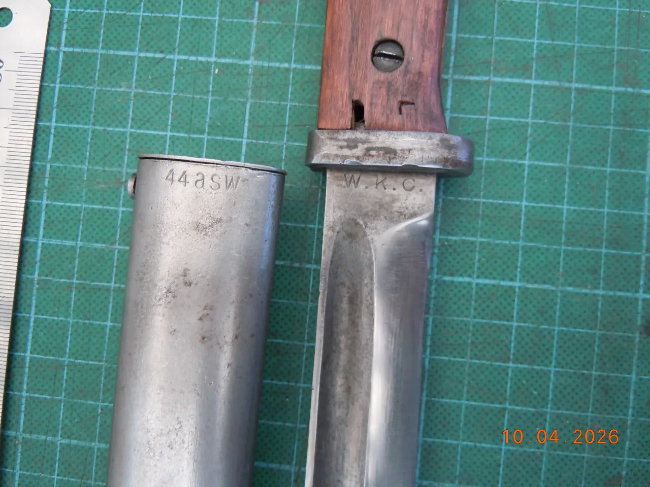 Billede 3 - Bajonet, tysk, 84/98 model, med stålskede