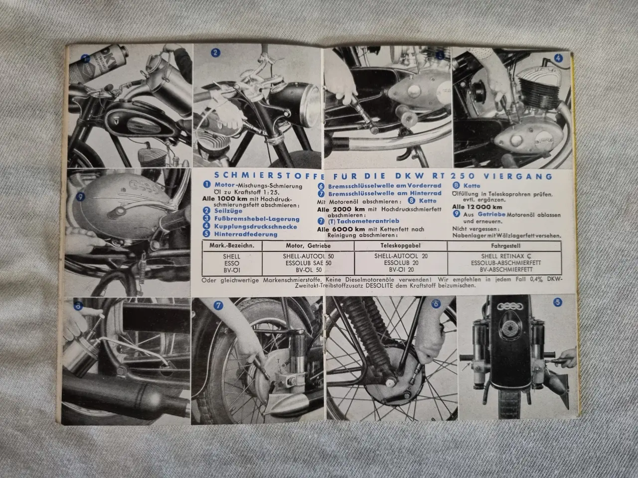 Billede 3 - DKW RT250 instruktionsbog