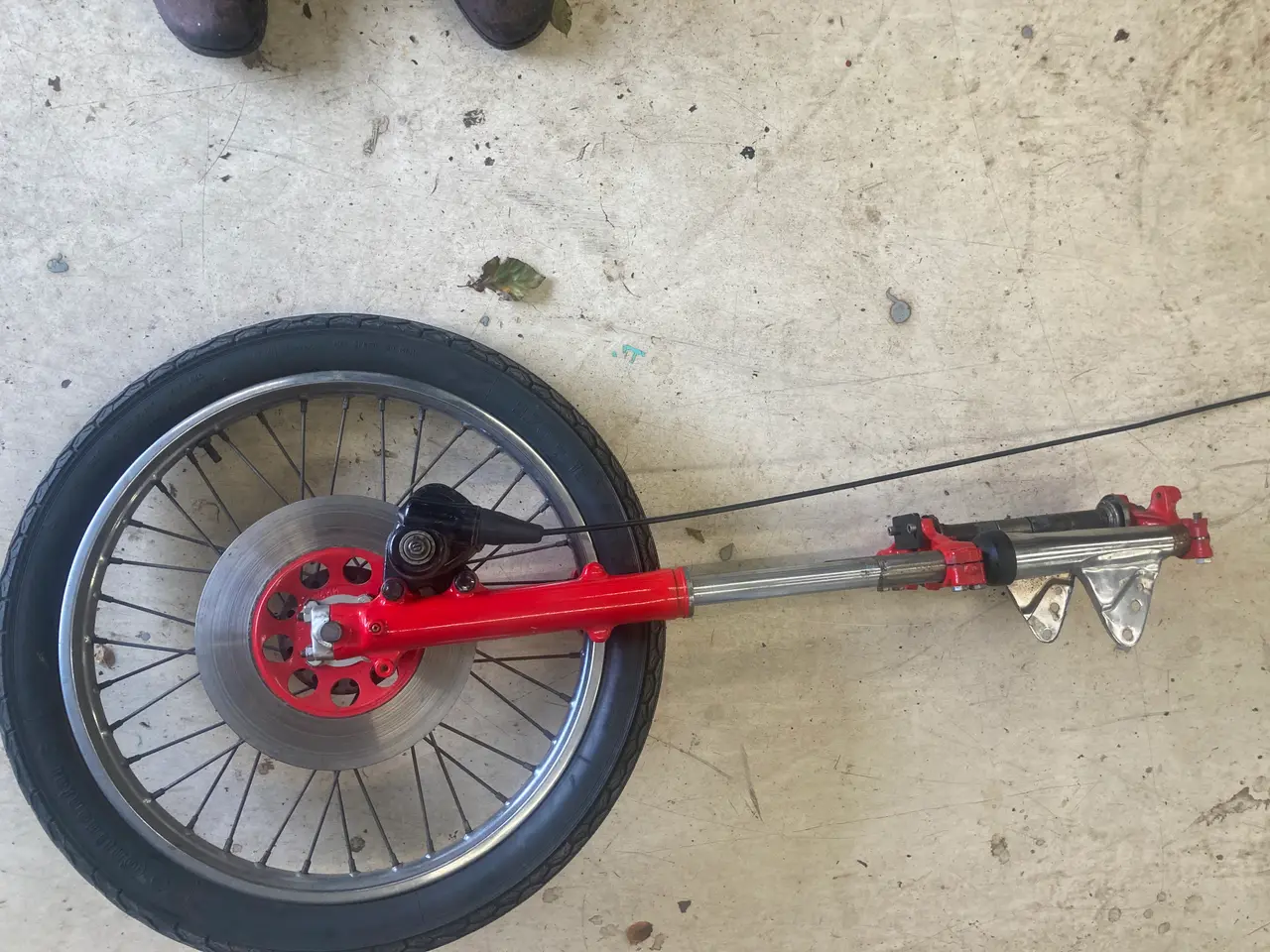 Billede 1 - forgaffel med 18"hjul og bremser 