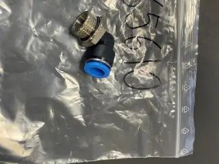 Quick Kobling, 90° Ø 12 mm. 1/2" Gevind