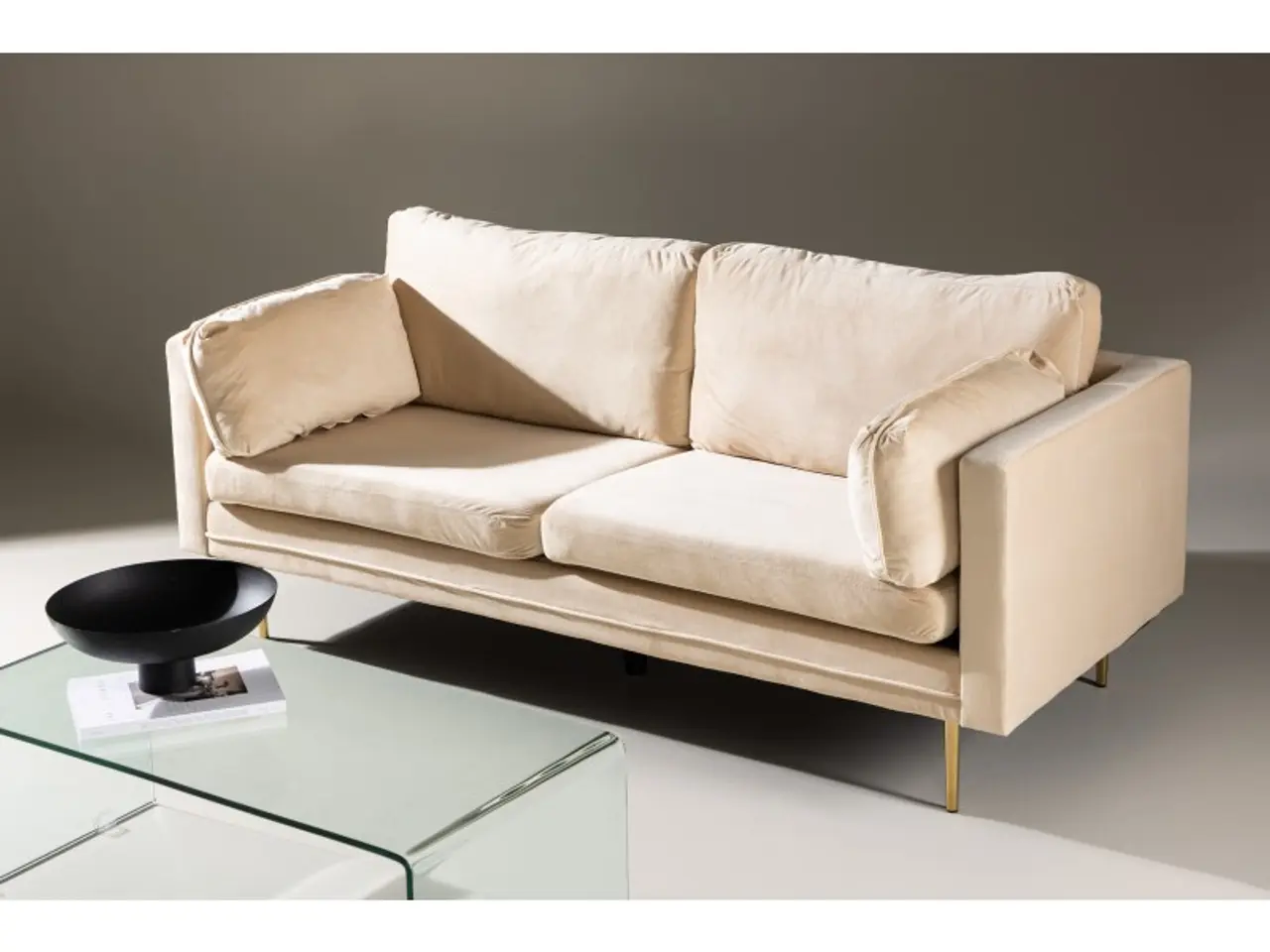 Billede 19 - Boom 3 personers Sofa - Beige og Messing