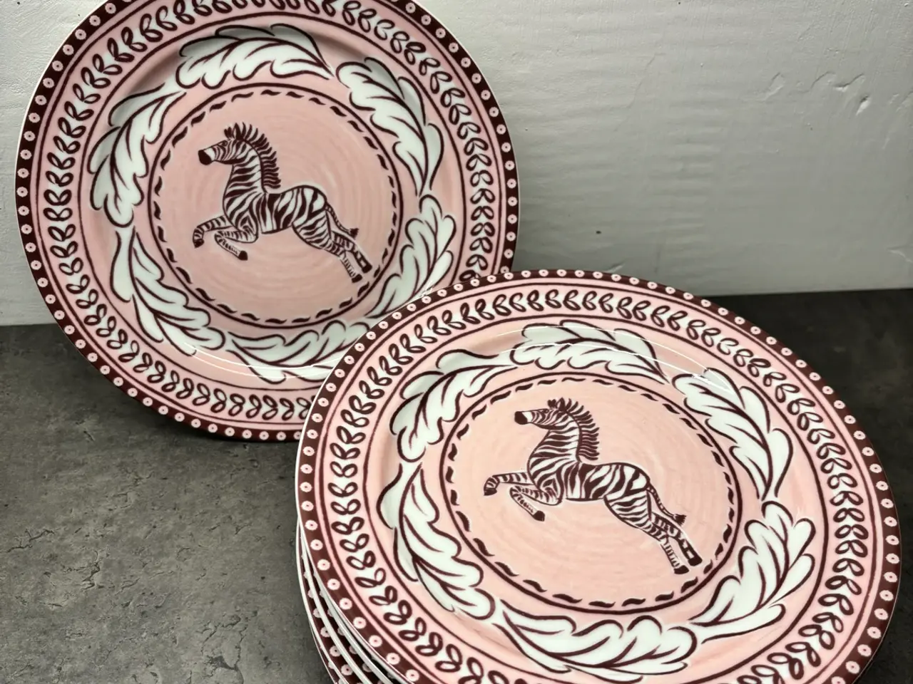 Billede 1 - 6 x H&M Home lyserøde tallerkener