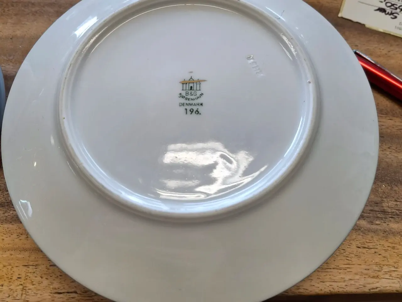 Billede 3 - Bing og Grøndahl måge stel med guld kant 