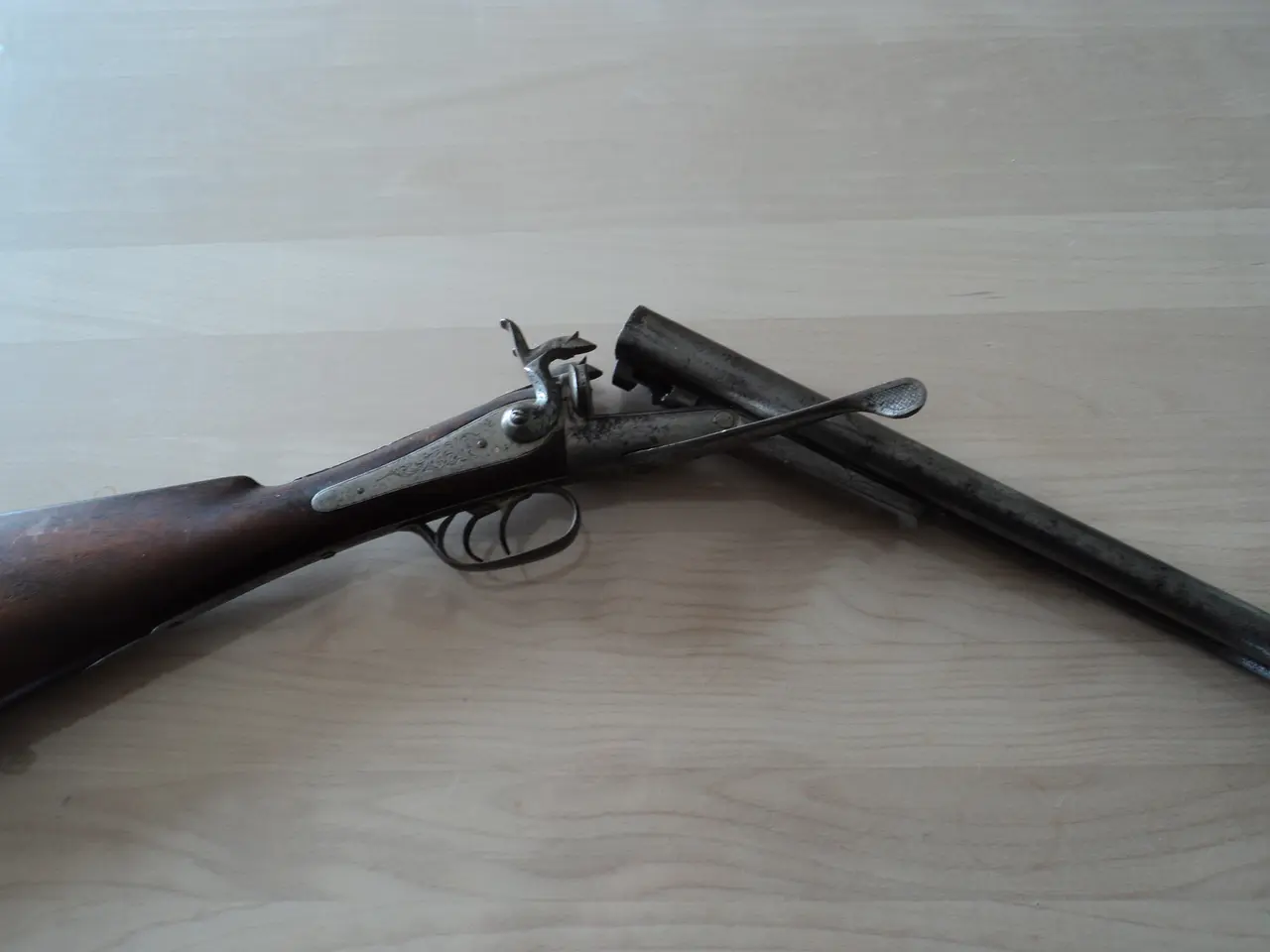 Billede 3 - Gammel de aktiveret jagtgevær pin fire.