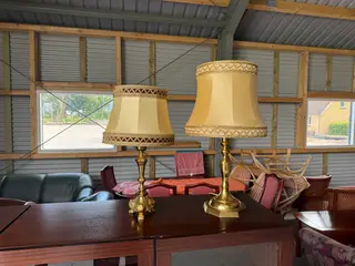 2x Messing lamper