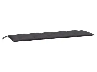 Hynde til havebænk 180x50x7 cm oxfordstof antracitgrå