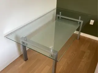 Stort glas Sofabord