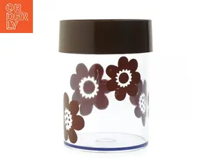 Opbevaringsboks med blomsterdesign fra Erik Kold Plast (str. 15 cm)