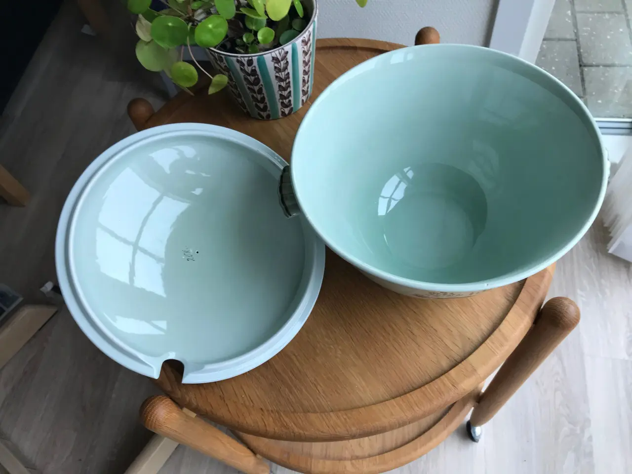 Billede 6 - Aluminia 258, Nils -  diverse dele i mintgrøn.