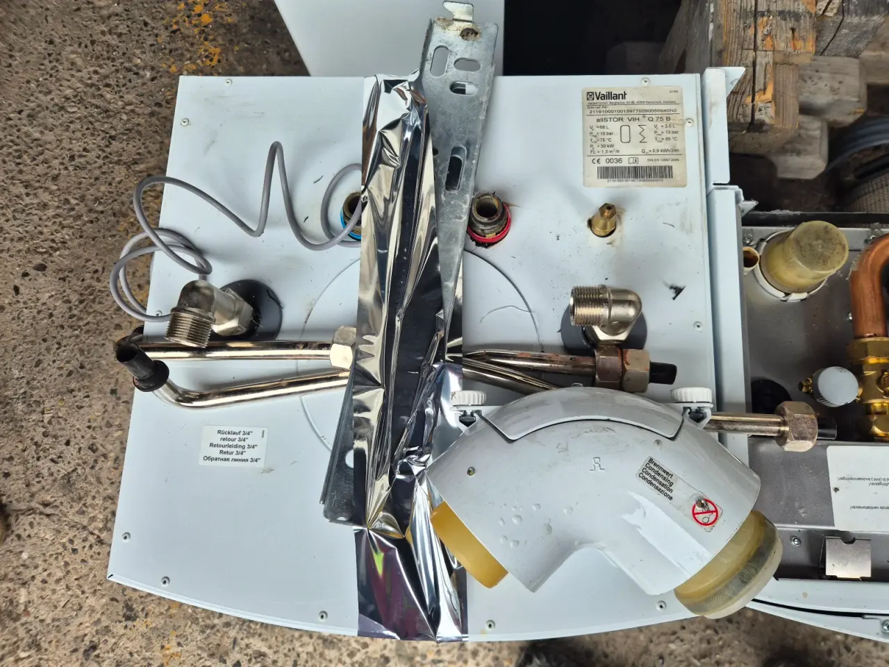 Billede 7 - Vaillant gasfyr vc dk 156/5 med varmtvandsbeholde