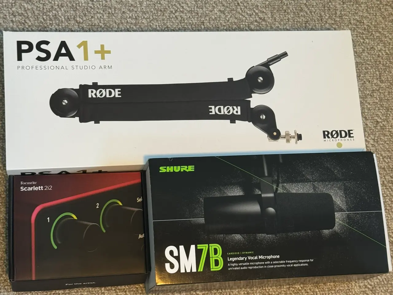 Billede 1 - Streaming / mikrofon setup m. audio interface