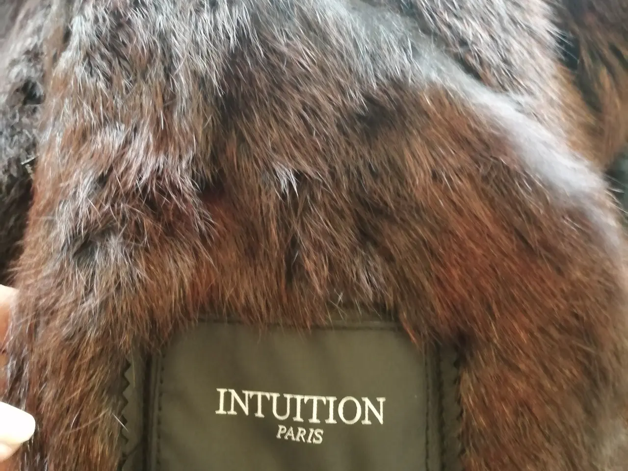 Billede 4 - Luksus lædercape med kaninpels fra Intuition Paris