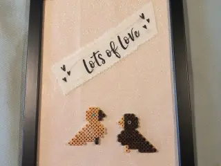 Perlekunst i ramme