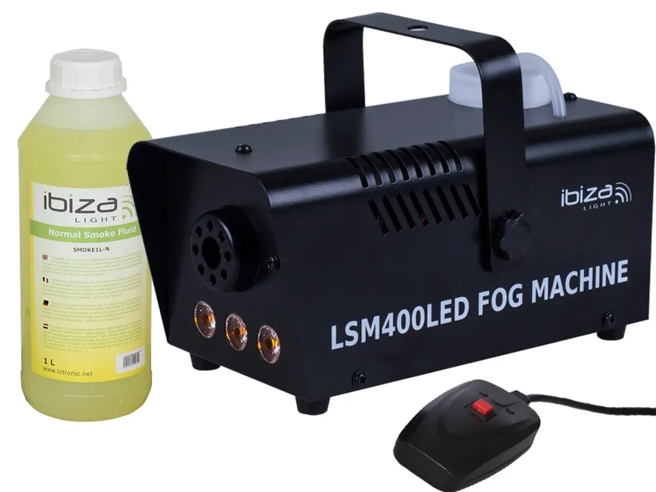 Billede 1 - UDLEJES – RØGMASKINE – IBIZA 400W LED ild Effekt