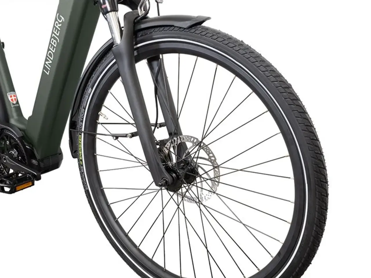Billede 6 - Lindebjerg 28'' Elcykel Center Royal - Mat grøn