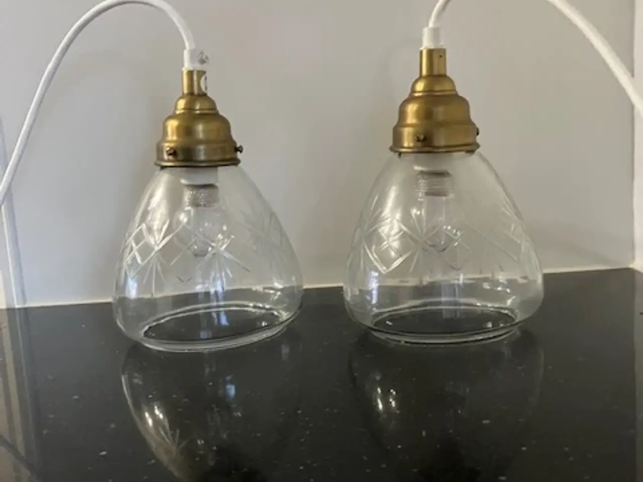 Billede 1 - Glas pendler incl. dekorationspærer