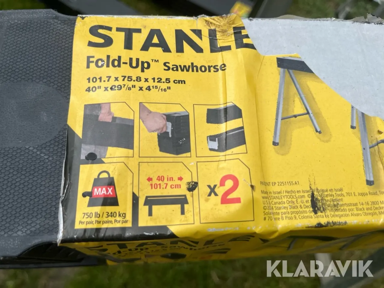 Billede 8 - Bukke og skammel Stanley 5 bukke 1 styk skammel