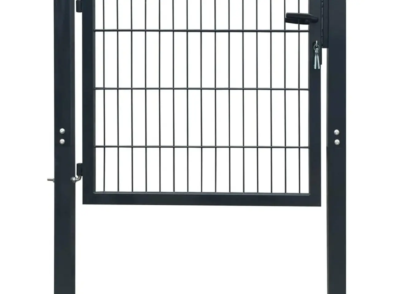Billede 1 - 2D hegnslåge - enkel havelåge antracitgrå 100×80 cm
