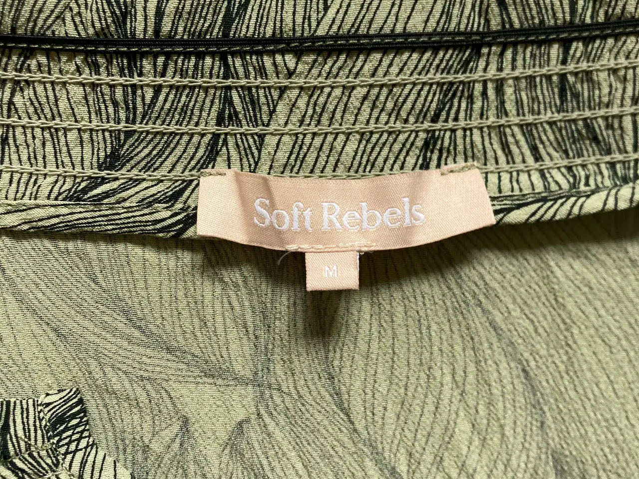 Billede 3 - Soft Rebels kjole M • EcoVero • grøn mønster •