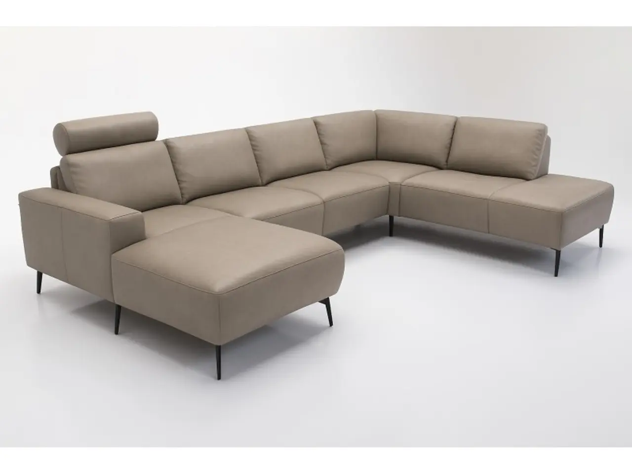 Billede 2 - Hjort Knudsen Copenhagen Læder U-sofa - Venstrevendt