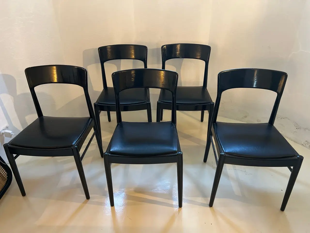 Billede 1 - 5 klassiske danske spisebordsstole, ca. 1960