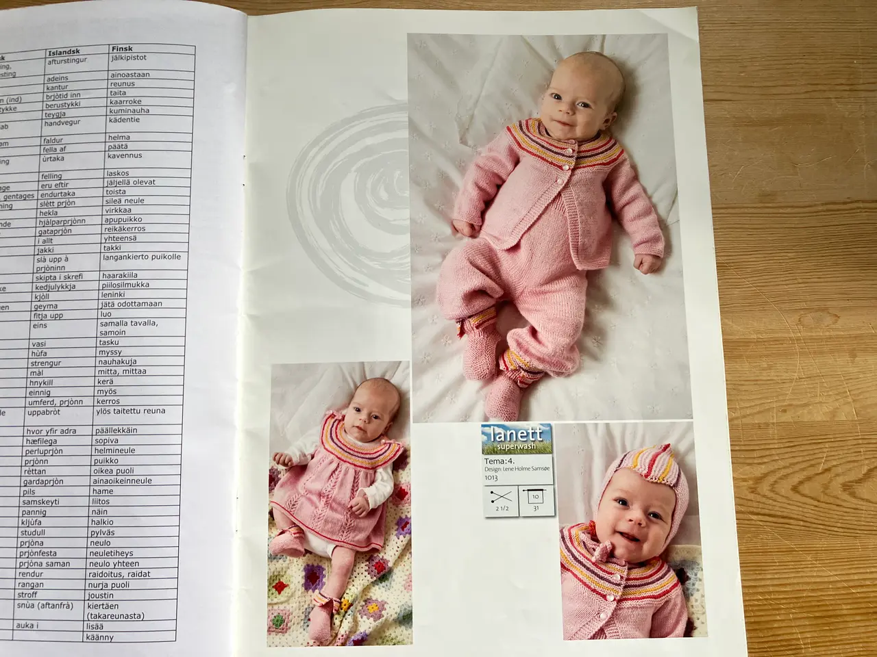 Billede 6 - Opskriftshæftet Lanett baby nr. 1013, 0-4 år