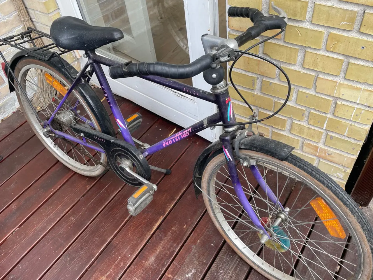 Billede 2 - Winther børnecykel 20" lilla/sort med 3 gear