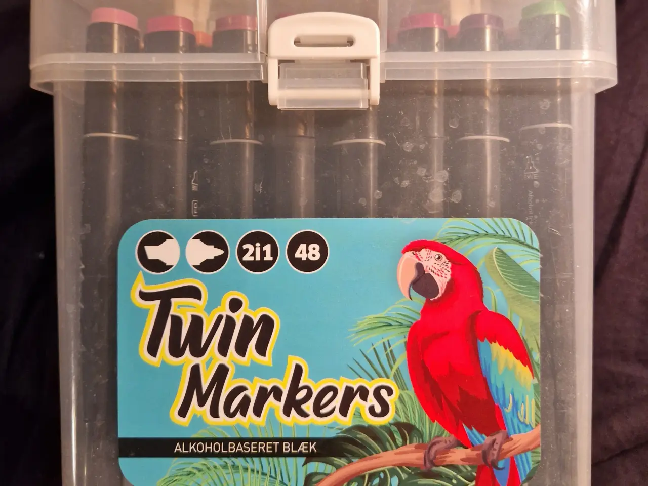 Billede 1 - Twin Markers Alkoholbaserede tuscher 48 stk
