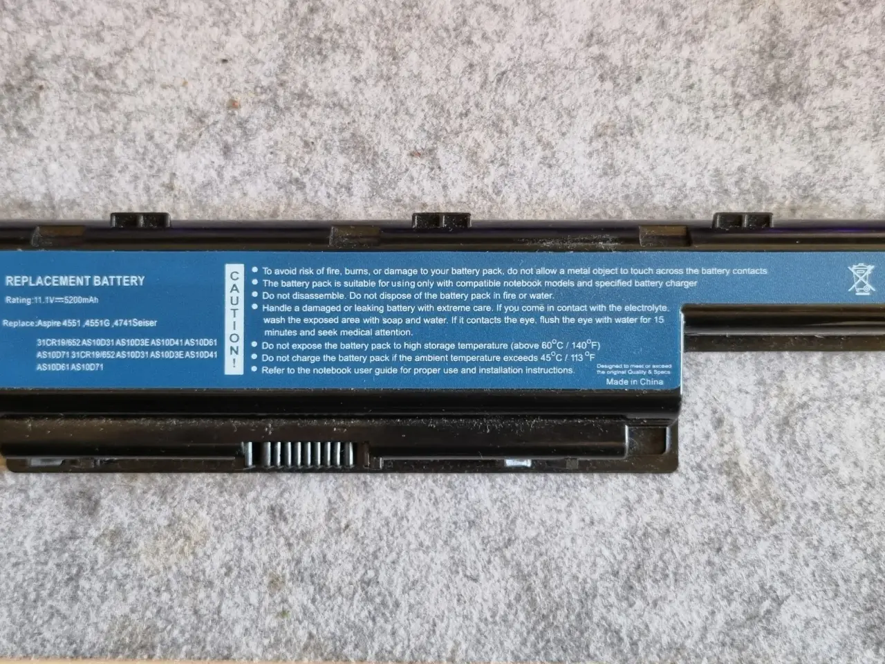 Billede 1 - Acer Aspire Batteri