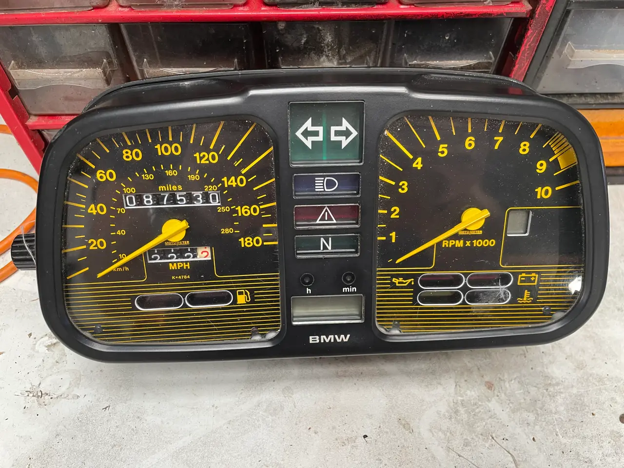 Billede 1 - Speedometer/ Omdrejningtæller