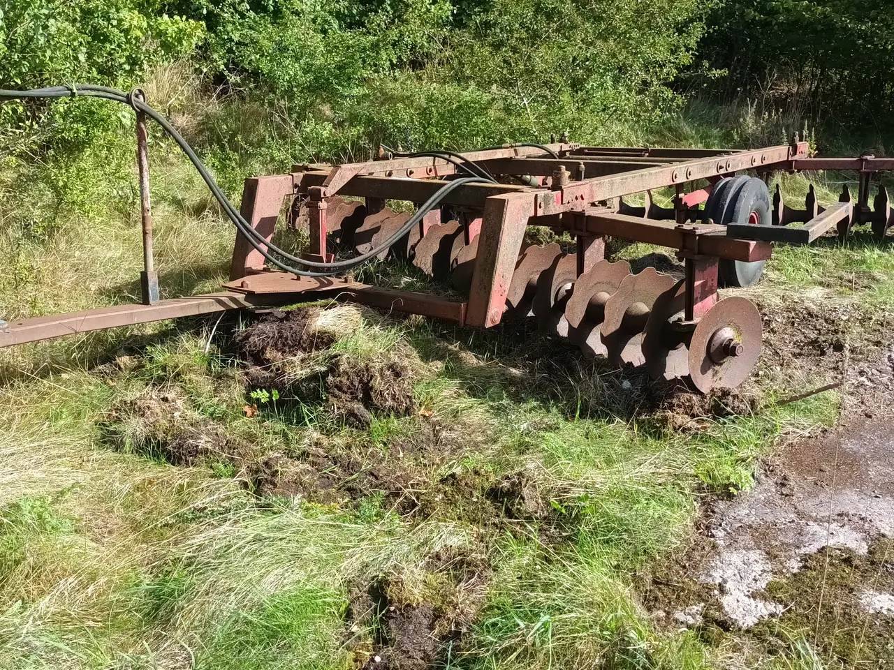 Billede 1 - Bugseret Tallerkenharve ca 4 m.