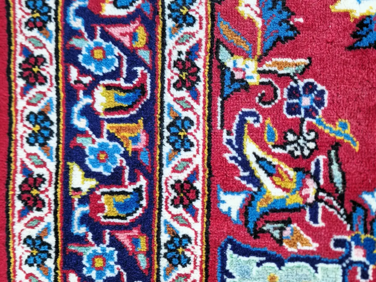 Billede 2 - Flot vintage persisk Kashan tæppe. 