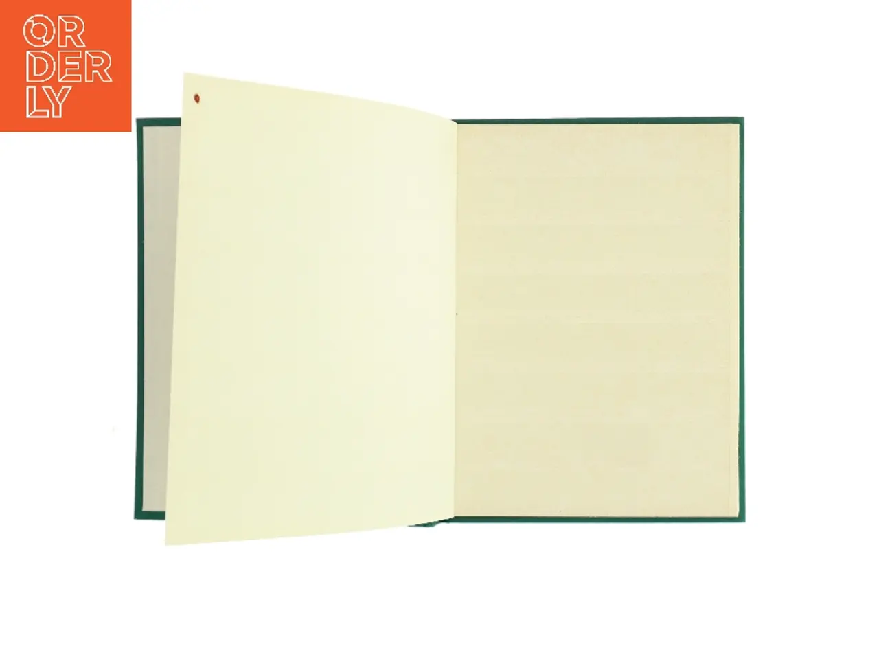 Billede 1 - Blank grøn notesbog med linjeret papir (Bog)