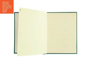 Blank grøn notesbog med linjeret papir (Bog)