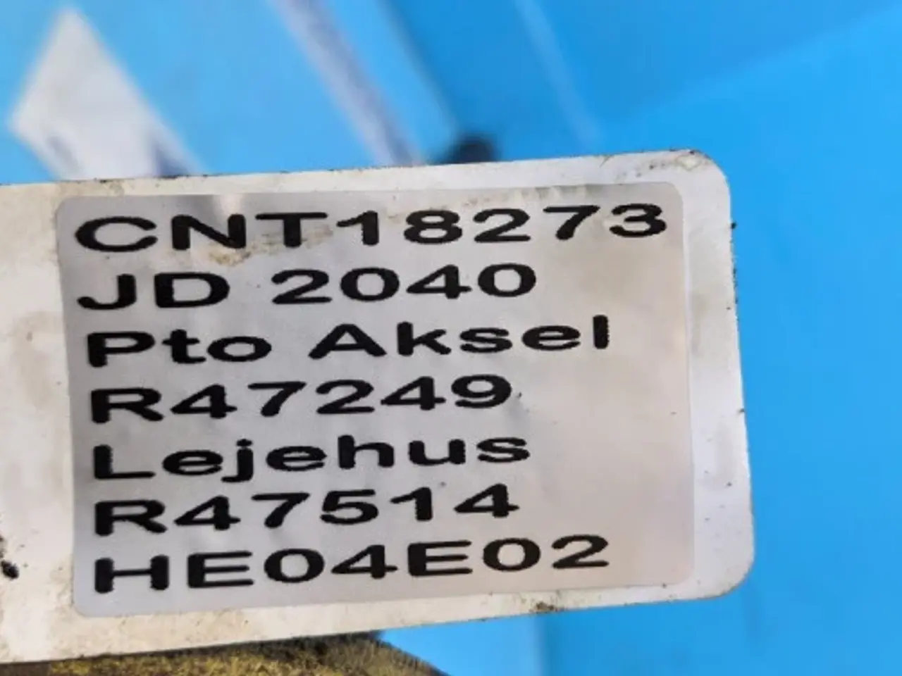 Billede 15 - John Deere 2040 Pto Aksel R47249