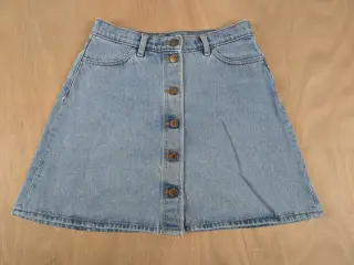 Monki denimnederdel blå str. 38