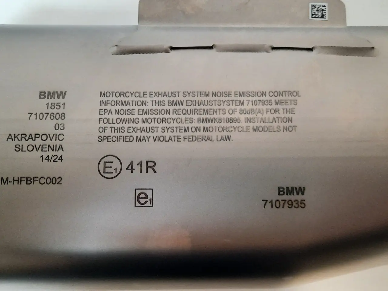 Billede 3 - BMW Akrapovic potte F900GS