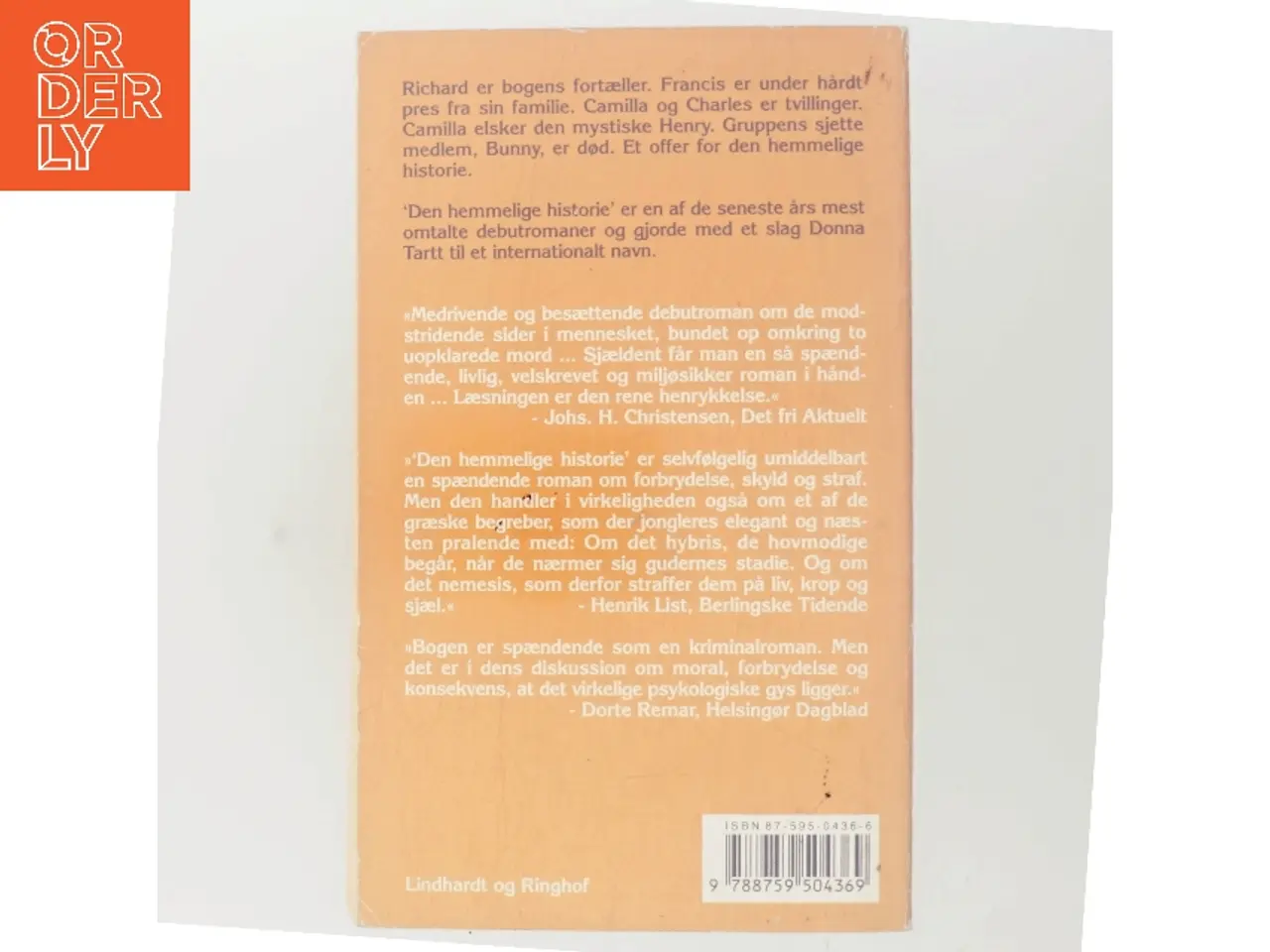 Billede 3 - Den hemmelige historie af Donna Tartt (Bog)