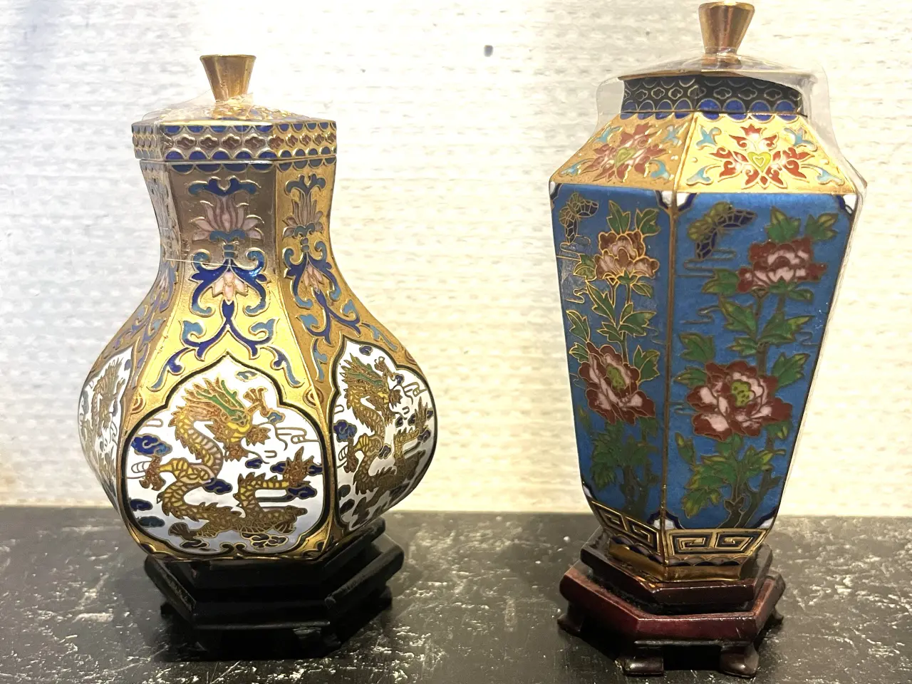 Billede 1 - Kina -Sjælden miniature Cloisonne` fra ca. 1950