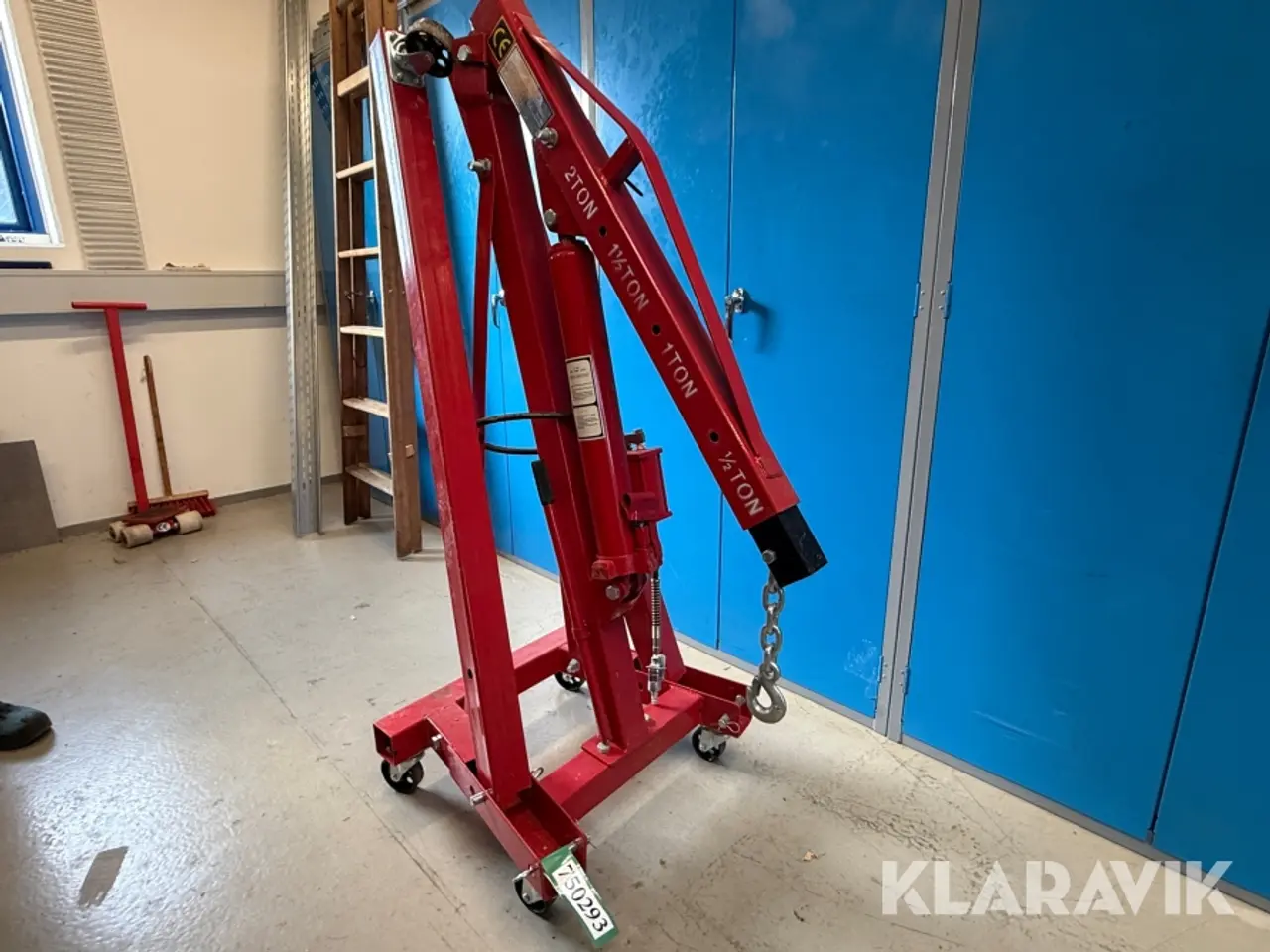 Billede 1 - Hydraulisk værkstedskran, sammenklappelig, maks. løftekapacitet 2 ton