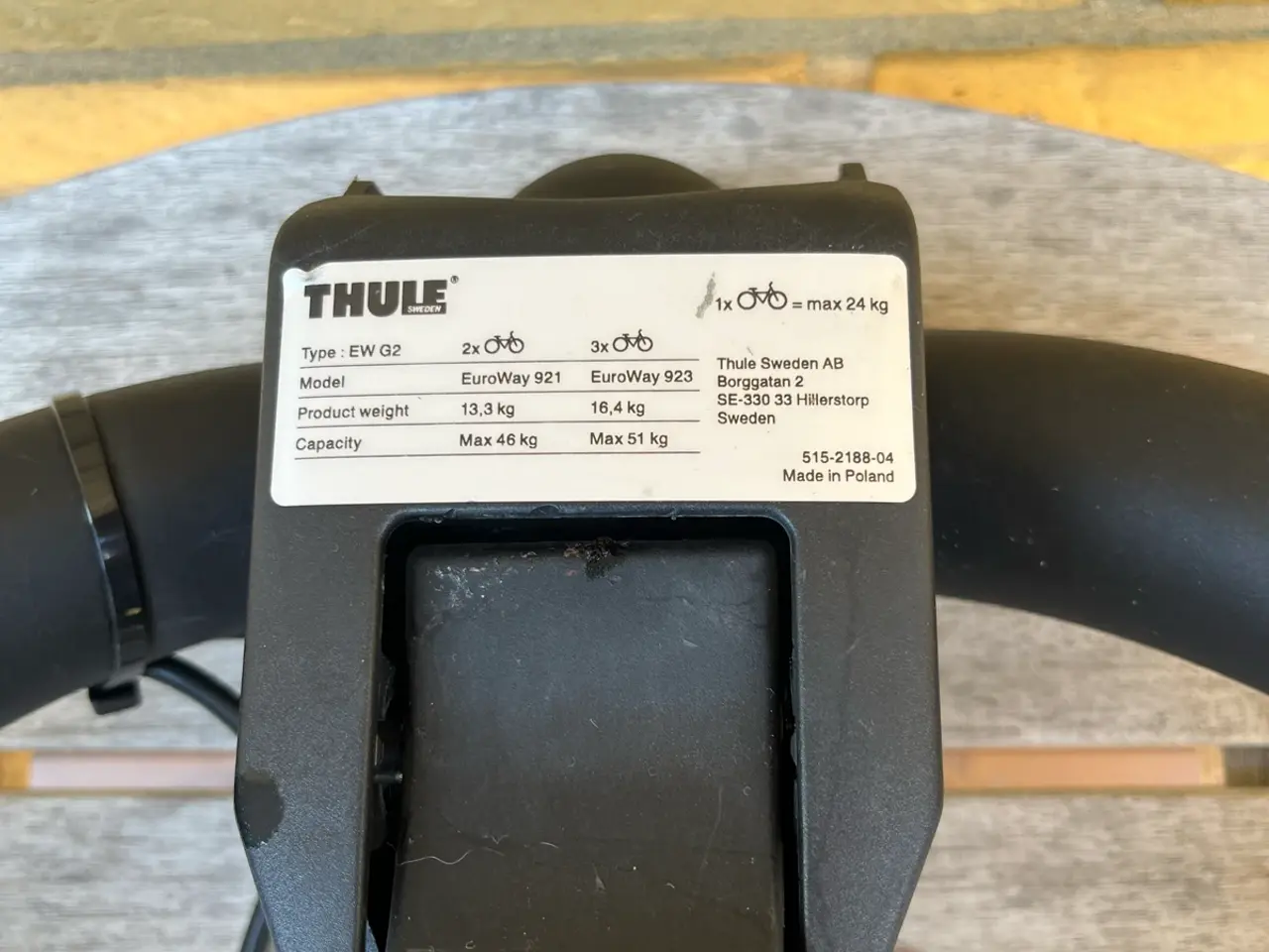 Billede 4 - Thule EuroWay 921 cykelholder 