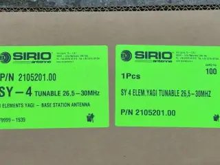 Sirio SY-4 - 4 Element Yagi Beam Antenne