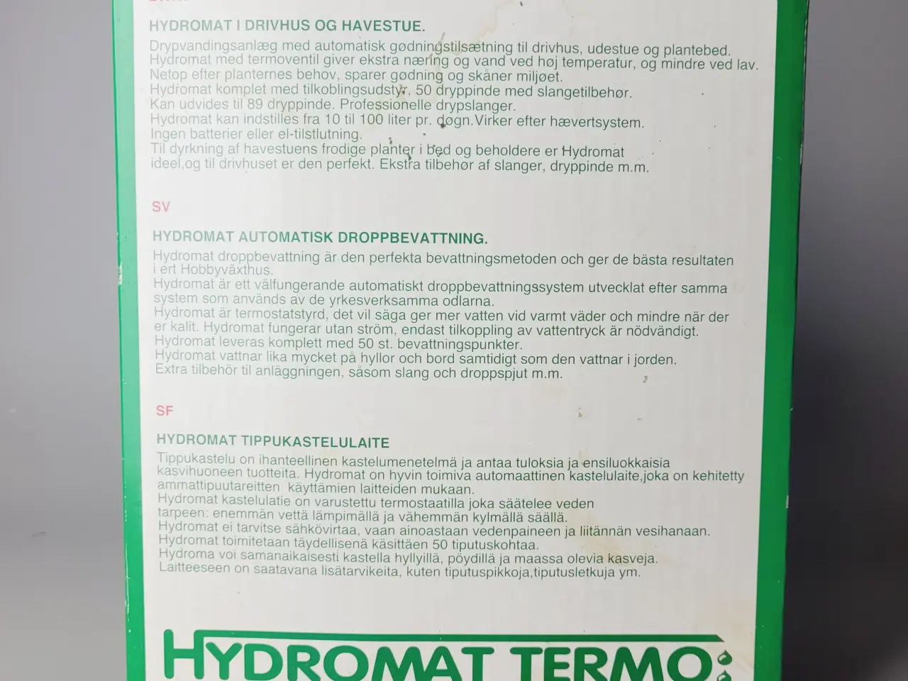 Billede 3 - ⭐️· Automatisk Hydromat Termo Drypvandingsanlæg